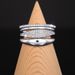 Cao Shi Simple Plain Ring Four Piece Set With Zircon Classic Jewelry For Engagement And Wedding Rings_ipsvogv.com