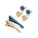 Dai Li Vintage Tie Clip Cufflinks Set French Gold Plated Copper Cufflinks Banquet Suit Shirt Tie Clip Accessories_ipsvogv.com