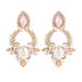 Large plate earrings zinc alloy diamond inlaid high end earrings fashion jewelry_ipsvogv.com
