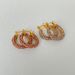 Fashionable Niche Ins Full Diamond Zircon Titanium Steel Macaron Color Earrings_ipsvogv.com
