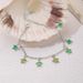 Beach Style Fluorescent Green Five Pointed Star Tassel Exquisite Super Immortal Night Light Gorgeous Anklet For Women_ipsvogv.com