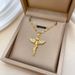】 Devout 【 Angel, Light Luxury, Gorgeous And Full Diamond Necklace, Women's Versatile Clavicle Cha, Titanium Steel 【 】 Angel, Luxury, Necklace, Cha,_ipsvogv.com