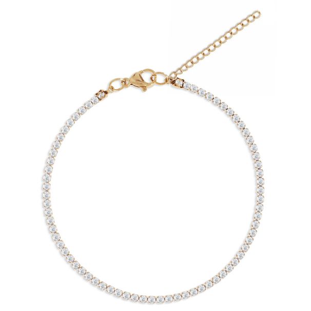 Women's Jewelry Set Fashion Simple Retro Style Real Gold Plated Stainless Steel Zircon Bracelet_ipsvogv.com