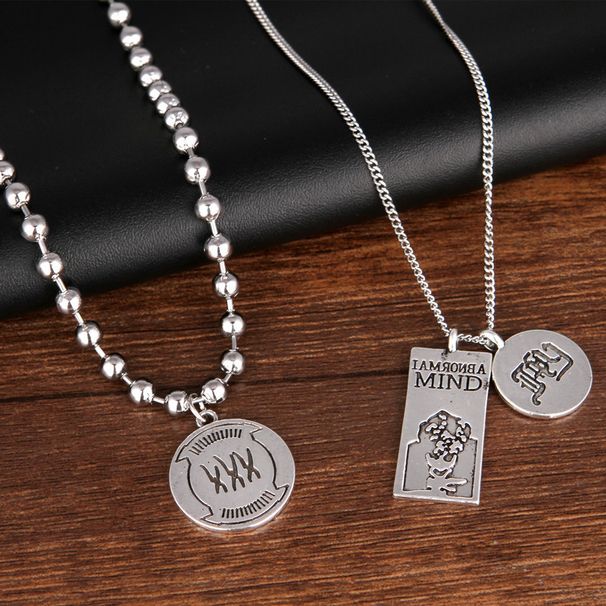 Net Red Seal Sail FF Same Necklace Men's and Women's Fashion Coin Pendant Sweater Chain Long Decoration Accessories_ipsvogv.com