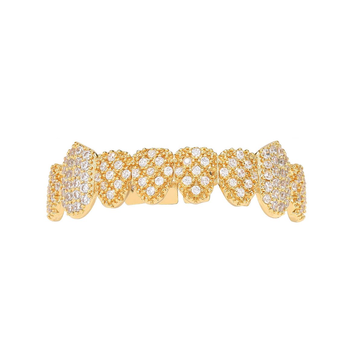 Body Jewelry Hip Hop Braces Eight Fangs Micro Inlaid Zircon Halloween Decorative Braces Gold Personality Creative Accessories_ipsvogv.com