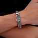Cuban Bracelet For Men, Bold Hip-Hop Style, Trendy Luxury High-End Wide Cross Flower Flat Chain_ipsvogv.com