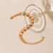 Copper plated K real gold chain color preserving bracelet cat's eye stone beaded bracelet niche light luxury texture small fresh hand jewelry_ipsvogv.com