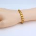Fashion Vacuum Electroplated Copper Gold-Plated Cuban Chain Open-Ended Bracelet_ipsvogv.com