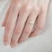 New Inlaid Square Diamond Zircon 14k Gold Engagement Tail Ring_ipsvogv.com