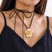 Jewelry Ethnic Style Necklace, Women's Niche Versatile Velvet Flower Collar Necklaces_ipsvogv.com