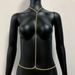 Exaggerated full diamond chest ornaments for women, simple diamond body chain, waist chain, rhinestone party neck sexy waist chain_ipsvogv.com