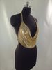 MW3206 European and American vest rhinestone inlaid sequins flat sheet metal chain splicing V-neck halter top vest_ipsvogv.com