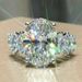 Sanjie Fashion Extra Large Zircon Charm Women's Ring Accessories_ipsvogv.com