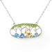 Yoyo Luming Necklace S925 Sterling Silver Natural Colored Gemstone Pendant Niche Design Jewelry Necklace For Women_ipsvogv.com