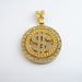 Hip-hop Men's New Trendy Brand Rotatable Coin Pattern Zinc Alloy Necklace Personalized Dollar Style Pendant_ipsvogv.com
