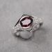 Inlaid Pomegranate Red Zircon Ring Simple And Fashionable Women's Instagram Internet Celebrity Handmade_ipsvogv.com