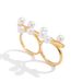 Design Sense Ins Style Pearl Fan Shell Ring, Personalized Metal Smooth Thread Hat Ring_ipsvogv.com