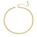 Stainless Steel Clavicle Chain - 2MM & 5MM Flat Snake Chain Necklace For Women_ipsvogv.com