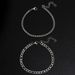 Stainless Steel Twist Chain Two-Piece Set Bracelet Hip-Hop Trendy Men's Accessories_ipsvogv.com
