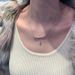 S Pure Silver Inlaid Diamond Ribbon Bowknot Necklace For Women Ins Sugar Cube Zircon Clavicle Chain Same Style_ipsvogv.com