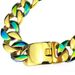 Men Woman 316L Stainless Steel Color & Rainbow 24mm Solid Heavy Bracelet Bangle_ipsvogv.com