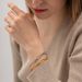 INS Fengwang Red New Titanium Long Hollow Braided Stainless Steel Bracelet Non Fading Jewelry_ipsvogv.com