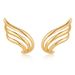Women’s Jewelry Set Fashion Hot Sale Real Gold Brass Electroplating Fashion New Angel Wing Shape Personality Niche Design Earrings_ipsvogv.com