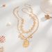 Ocean Ins Wind Sea Star Fan Shell Large Conch Fashion Metal Diamond Pearl Necklace_ipsvogv.com