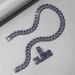 Hip Hop English Letter BLESS Alloy Pendant Gun Black Lotus Purple Diamond Exaggerated Dark Men's Item_ipsvogv.com