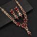 2024 Bride Fashion High-end Crystal Necklace And Earrings Jewelry Two-piece Set_ipsvogv.com