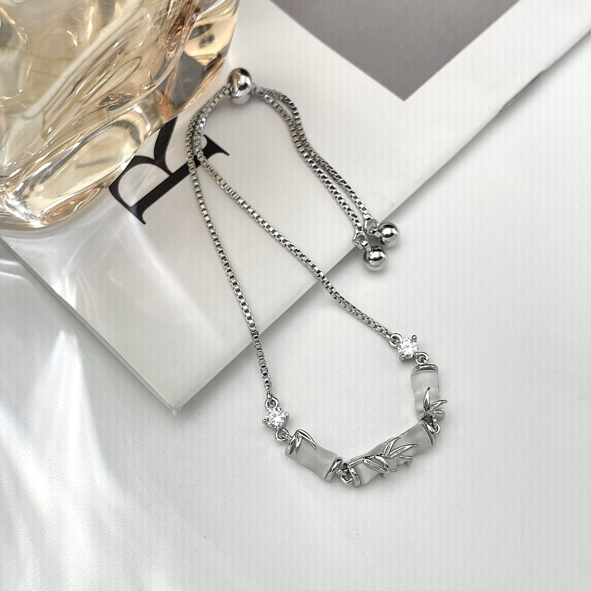 Summer New Chinese Zircon Cat's Eye Bamboo Knot Bracelet Light Luxury High End Handmade Small And Medium Sized, Non_ipsvogv.com