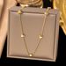 Sweet Temperament, Small Titanium Steel Necklace, Versatile For Women, Light Luxury, Peach Heart, Collarbone Chain,_ipsvogv.com