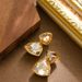 Fashionable Geometric Triangle Zircon E, Women's High-end Feeling, Light Luxury, Small Fragrance, Silver Needle_ipsvogv.com