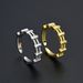 Unisex Letter H Trapezoidal Double Layer Ring Opening Adjustable Female Hand Jewelry Sweet Temperament Ins Style_ipsvogv.com