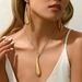 INS Exaggerated Large Geometric Water Drop Pendant Simple Clavicle Fashion Punk Style Earrings Necklace Set_ipsvogv.com