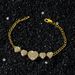 New Hip Hop Style Classic Personalized Peach Heart Splicing Bracelet_ipsvogv.com