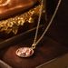 Monet Garden Oil Painting Necklace Baroque Natural Pearl Clavicle Chain New Chinese Style Ancient Style High End 2024 New_ipsvogv.com