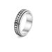 source Star and moon rotating titanium steel decompression ring for women Standard US size jewelry_ipsvogv.com