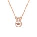 【 】 Rabbit Ears, Agile, Light Luxury, Gorgeous, Full Diamond Necklace, Women's Versatile Clavicle , Titanium Steel_ipsvogv.com