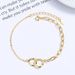 Women's Jewelry Interlocking Bracelet Ins Niche Design 925 Sterling Silver High End Girlfriend Geometric Circle Hand Jewelry_ipsvogv.com