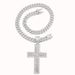 New T-square full diamond cross pendant with high-quality exaggerated alloy rhinestone cross necklace pendant_ipsvogv.com