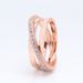 Rose Gold Pavé Pave Staggered Three Ring Wrap Ring Women Hot Hollow Wrap White Copper Ring Women_ipsvogv.com