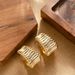 Fashionable, Cool, And Beautiful With Embossed Letter C-shaped Earrings, Women's High-end Feeling, Light Luxury Silver_ipsvogv.com
