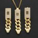 Pendants & Charms New Stainless Steel S Buckle Necklace Earrings Set Female Personality Fashion Trend Micro Inlaid Zircon Hip Hop Jewelry_ipsvogv.com