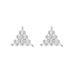 Unisex hip hop triangle thread ear pins for men micro inlaid zircon ear studs popular personality trend ear jewelry_ipsvogv.com