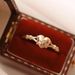 Sanjie Simple And Fashionable Heart Shaped Women's Gold Plated Ring Instagram Internet Celebrity Wearing Accessories_ipsvogv.com