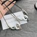 Unisex Hot Selling Love Pendant Beaded Necklace For Women, Simple Niche Design, Sweet And Cool Hot Girl Style, Retro Sweater Chain_ipsvogv.com