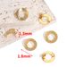 Stainless Steel 18mm Circular With Hanging Earrings, Anti Allergic DIY Handmade Vacuum Plated Earring Accessories_ipsvogv.com