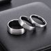 Men And Women's Jewelry Personalized Sand Surface Inner And Outer Balls 4 6 8MM Tungsten Gold Ring Tungsten Steel Ring_ipsvogv.com