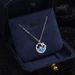 Difeng 999 Pure Silver Whale Dream Sea Necklace Women's Sky Star Ins Fish Tail Collarbone Chain Fashionable Pendant_ipsvogv.com